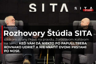 Zoroslav Kollár v rozhovore s Pavlem Urbanom počas nahrávania novej epizódy video podcastu v Štúdiu SITA.