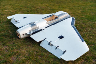 Havarovaný dron, zrútený dron