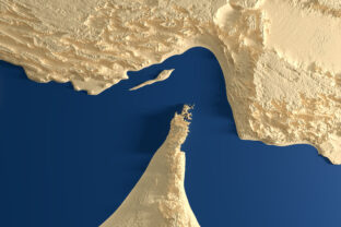 Relief Map of the Strait of Hormuz