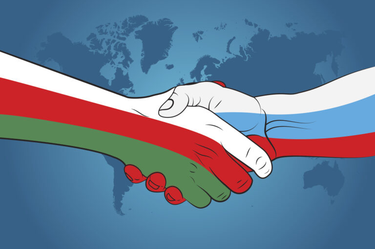 Handshake Hungary and Russia