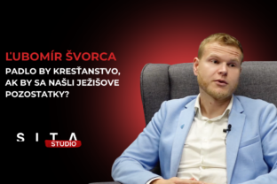Ľubomír Švorca v rozhovore s Kristínou Valovičovou počas nahrávania video podcastu v Štúdiu SITA.