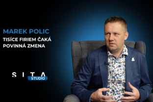 Marek Polic v orzhovore s Miroslavom Frindtom počas nahrávania novej epizódy video podcastu Má to filipa v Štúdiu SITA.