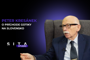 Peter Kresánek v rozhovore s Danielom Lukáčom a Stanislavom Janotom počas nahrávania novej epizódy videopodcastu Konzervatívna kavireň v Štúdiu SITA.