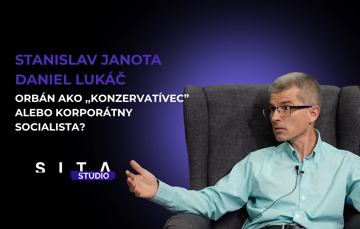 Stanislav Janota v diskusii s Danielom Lukáčom v novej epizod video podcast Konzervatívna kaviareň v Štúdiu SITA.