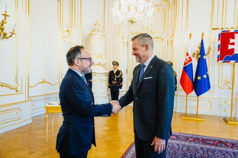 Prezident SR Peter Pellegrini a predseda vlády Andorrského kniežatstva Xavier Espot Zamora