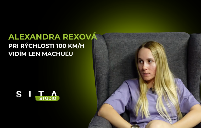 Alexandra Rexová počas nahrávania novej epizódy video podcastu v Štúdiu SITA