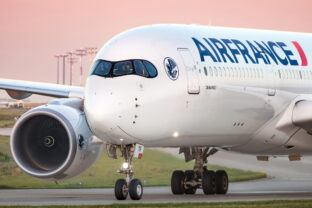 Airbus A350 Air France taxiing at Charles de Gaulle Airport