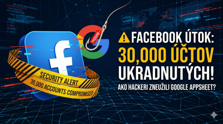 Hackeri ukradli 30 tisíc účtov na Facebooku pomocou Google AppSheet