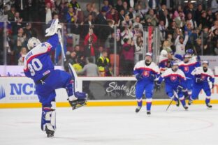 Hokej - Slovensko - Lotyšsko - semifinále MS v hokeji 2026