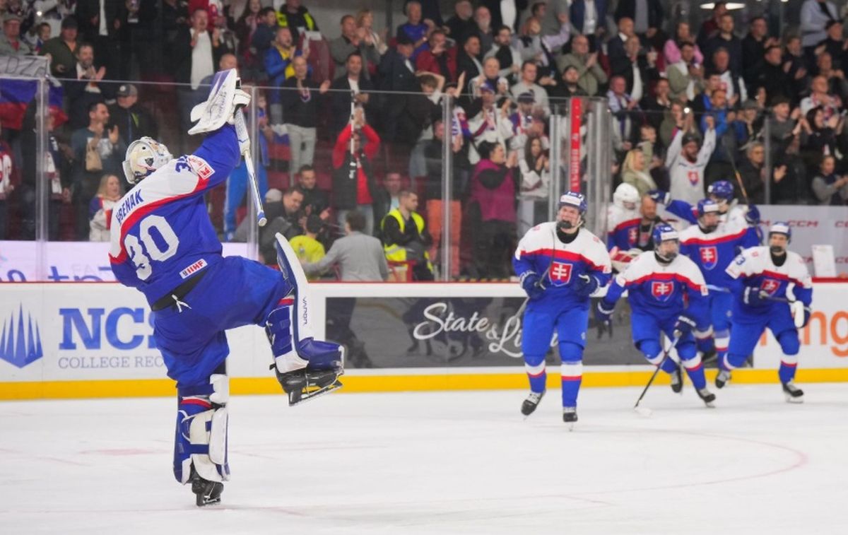 Hokej - Slovensko - Lotyšsko - semifinále MS v hokeji 2026