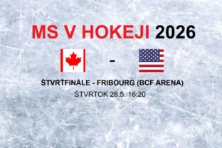Hokej - štvrťfinále Kanada - USA na MS v hokeji 2026.