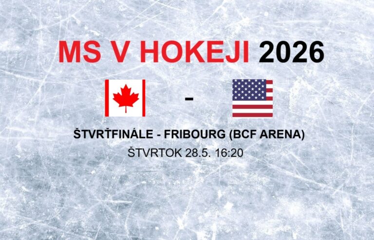 Hokej - štvrťfinále Kanada - USA na MS v hokeji 2026.