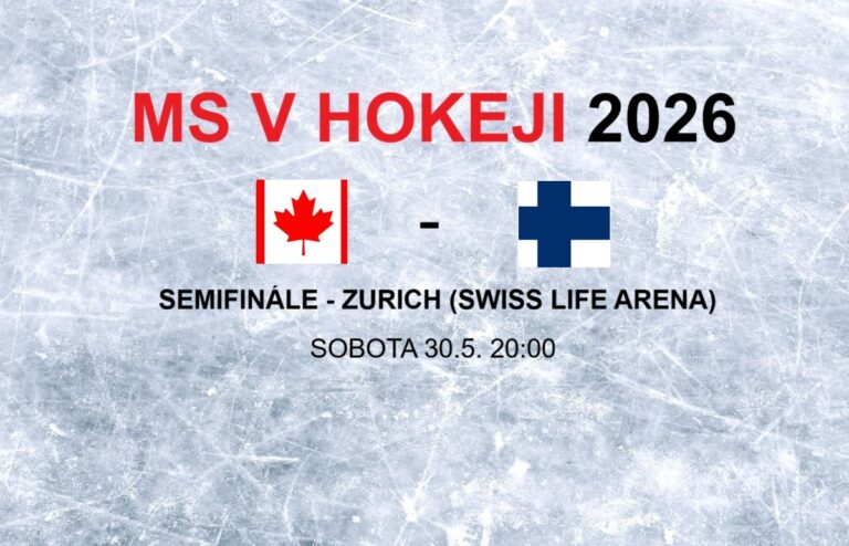 Hokej - výsledok semifinále Kanada - Fínsko na MS v hokeji 2026