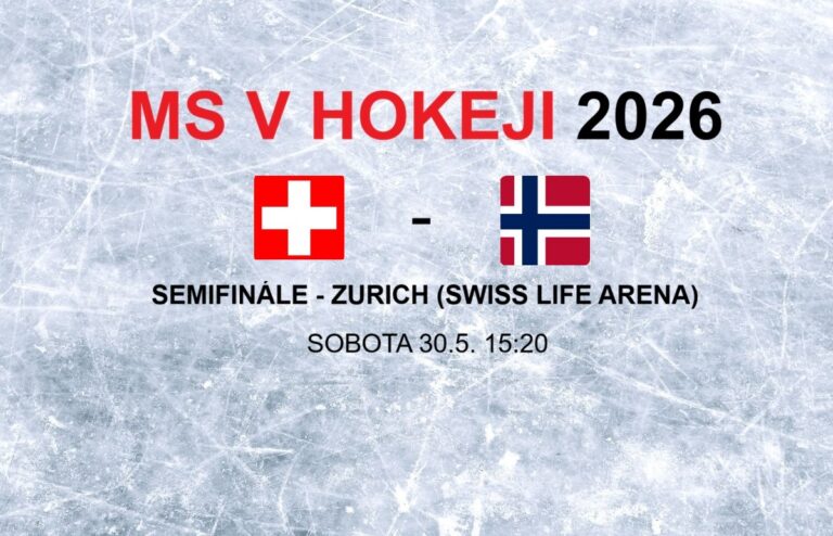 Hokej - výsledok semifinále Švajčiarsko - Nórsko na MS v hokeji 2026