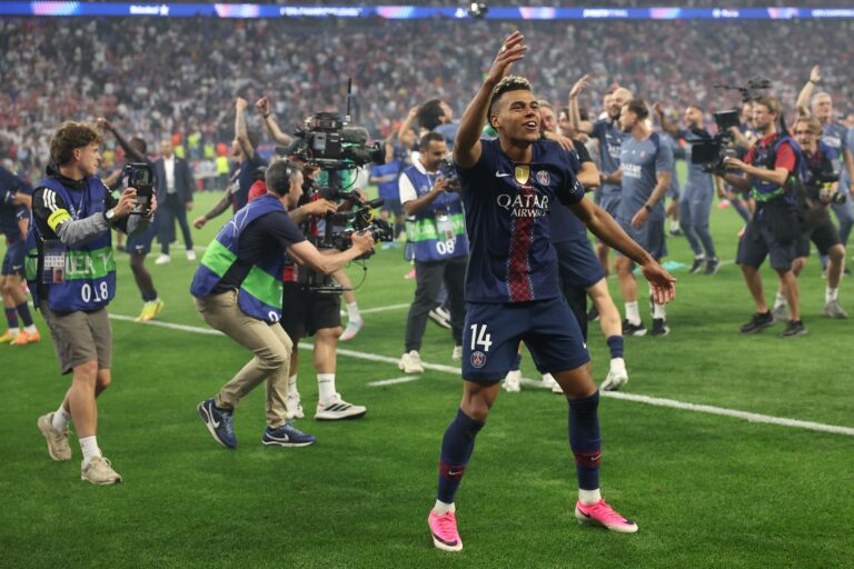 Fotografie z finále (Liga majstrov 2025/2026): Paríž St. Germain - Arsenal