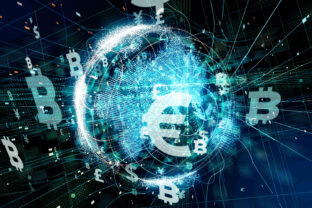 Kryptomeny, Bitcoin, euro.
