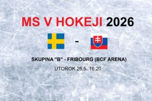 MS v hokeji 2026: Zápas Švédsko - Slovensko