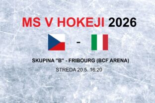 MS v hokeji 2026: Zápas Česko - Taliansko