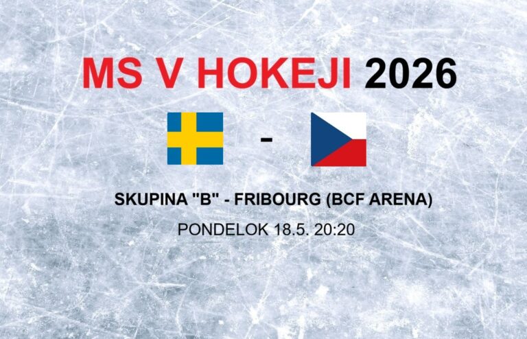 MS v hokeji 2026: Zápas Švédsko - Česko