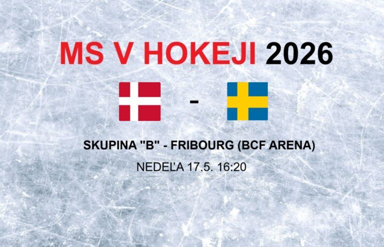 MS v hokeji 2026: Zápas Dánsko - Švédsko