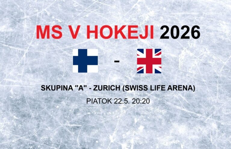 MS v hokeji 2026: Zápas Fínsko - Veľká Británia