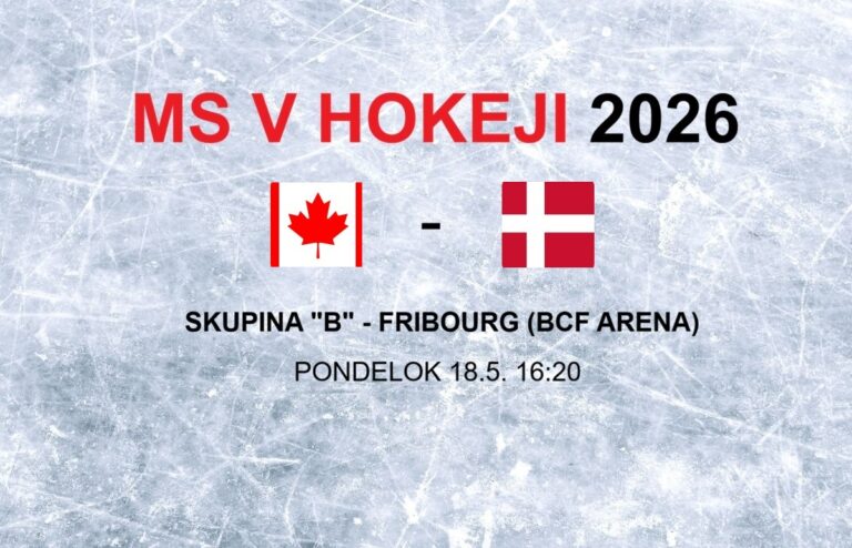 MS v hokeji 2026: Zápas Kanada - Dánsko