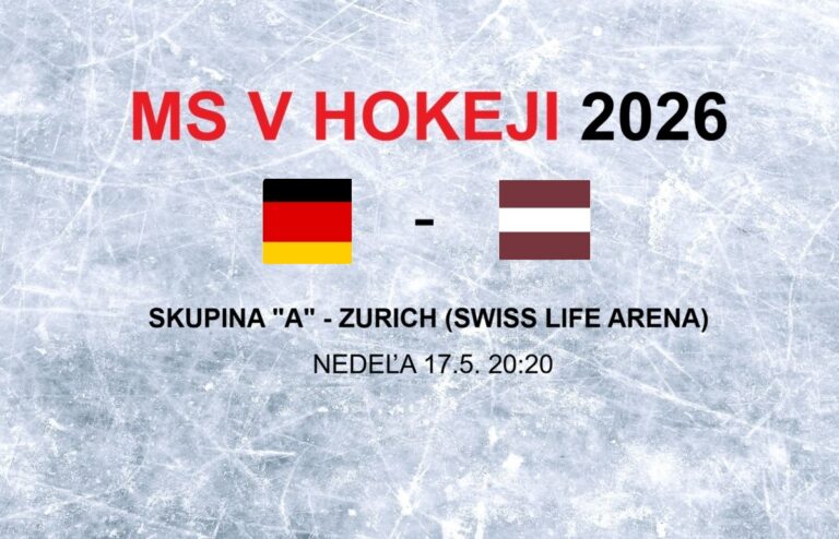 MS v hokeji 2026: Zápas Nemecko - Lotyšsko