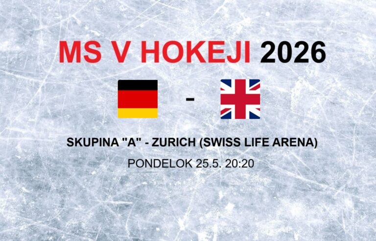 MS v hokeji 2026: Zápas Nemecko - Veľká Británia