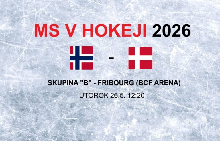 MS v hokeji 2026: Zápas Nórsko - Dánsko
