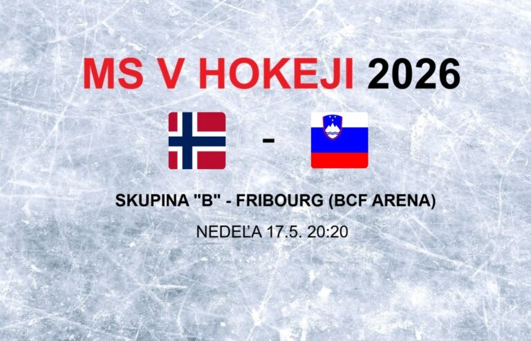 MS v hokeji 2026: Zápas Nórsko - Slovinsko