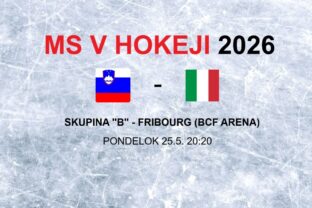 MS v hokeji 2026: Zápas Slovinsko - Taliansko