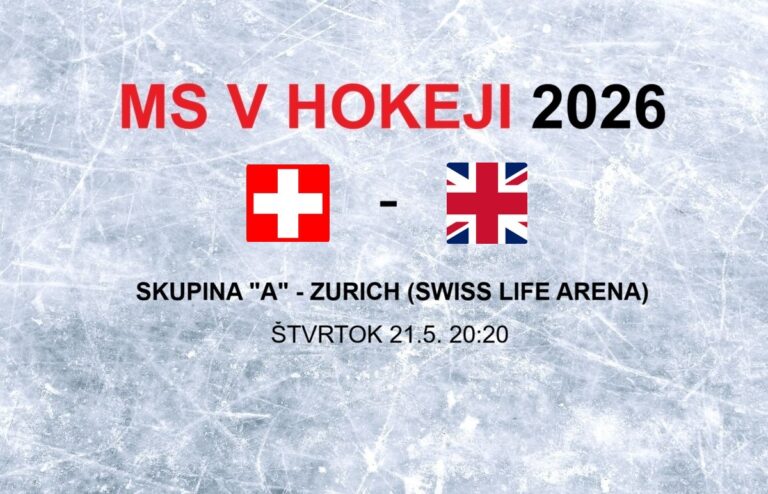 MS v hokeji 2026: Zápas Švajčiarsko - Veľká Británia