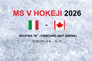 MS v hokeji 2026: Zápas Taliansko - Kanada.