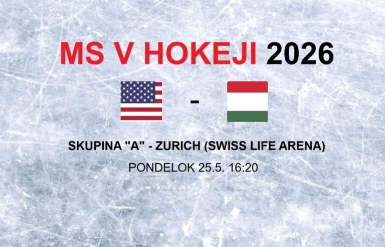 MS v hokeji 2026: Zápas USA - Maďarsko
