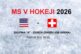 MS v hokeji 2026, zápas USA - Švajčiarsko