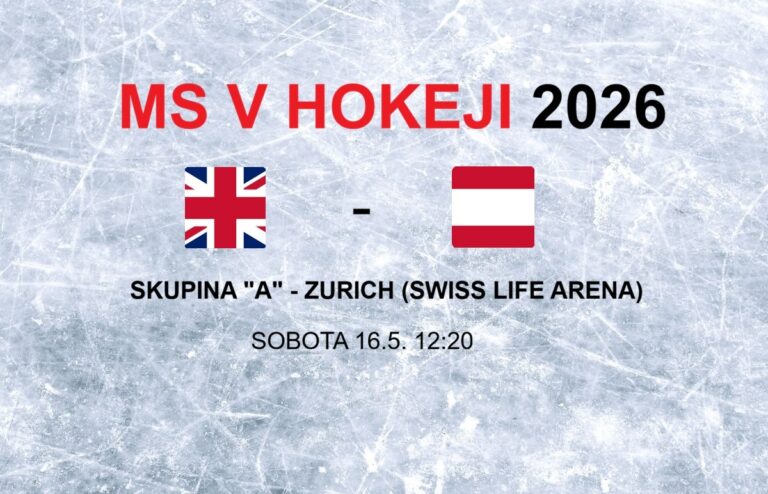 MS v hokeji 2026: Zápas Veľká Británia - Rakúsko