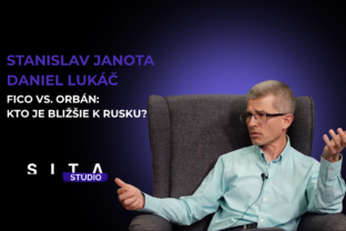 Stanislav Janota a Daniel lukáč v diskusii počas nahrávania novej epizódy video podcastu Konzervatívna kaviareň v Štúdiu SITA.
