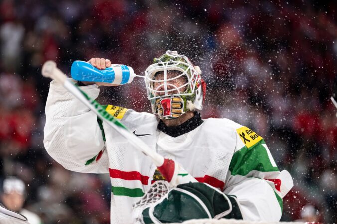 Fotografie zo zápasu Švajčiarsko - Maďarsko na MS v hokeji 2026