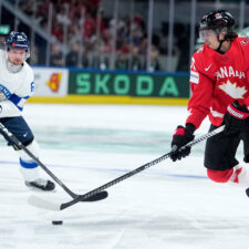 Fotografie semifinále Kanada - Fínsko na MS v hokeji 2026.