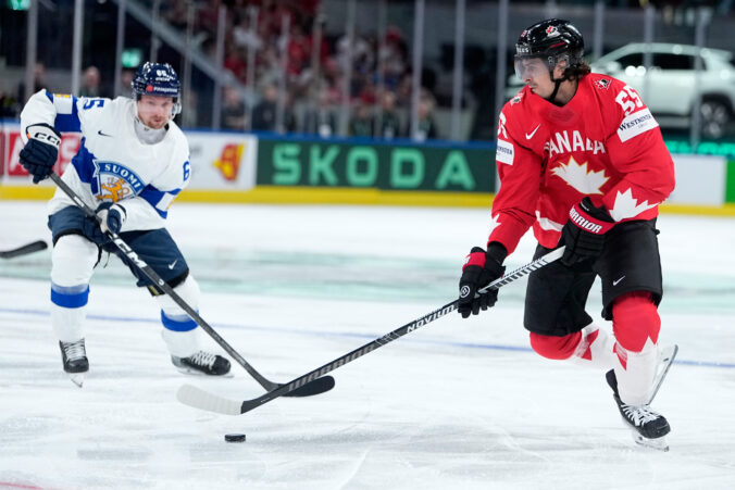 Fotografie semifinále Kanada - Fínsko na MS v hokeji 2026.