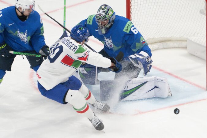 Fotografie zo zápasu Slovinsko - Taliansko na MS v hokeji 2026