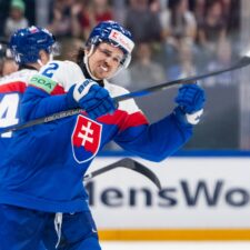 Fotografie zo zápasu Slovensko - Kanada na MS v hokeji 2026.