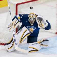 Fotografie zo zápasu Fínsko - USA na MS v hokeji 2026.