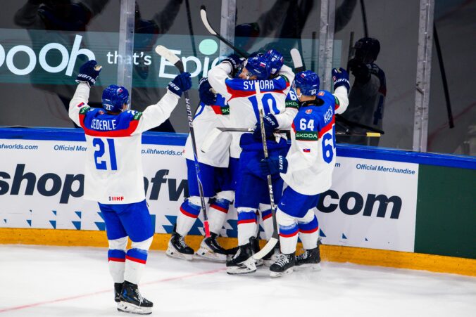 Fotografie zo zápasu Slovensko - Taliansko na MS v hokeji 2026.