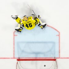 Fotografie zo zápasu Slovensko - Švédsko na MS v hokeji 2026.