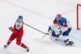 Fotografie zo zápasu Slovensko - Česko na MS v hokeji 2026.