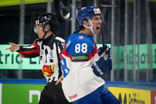 Fotografie zo zápasu Slovensko - Slovinsko na MS v hokeji 2026.