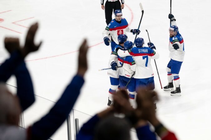 Fotografie zo zápasu Slovensko - Slovinsko na MS v hokeji 2026.