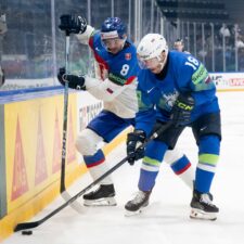 Fotografie zo zápasu Slovensko - Slovinsko na MS v hokeji 2026.