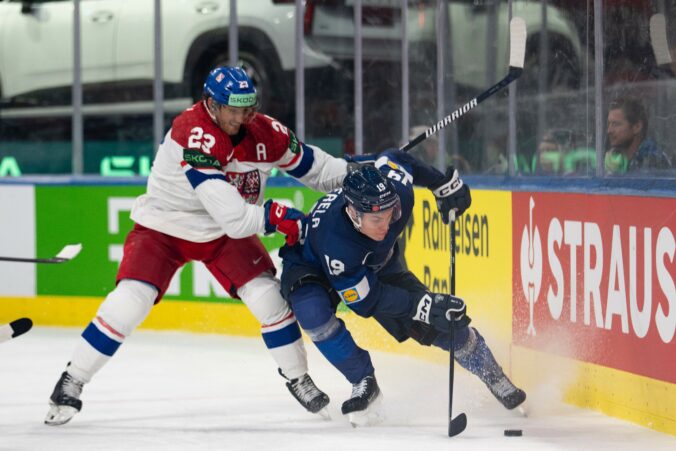 Fotografie štvrťfinále Fínsko - Česko na MS v hokeji 2026.